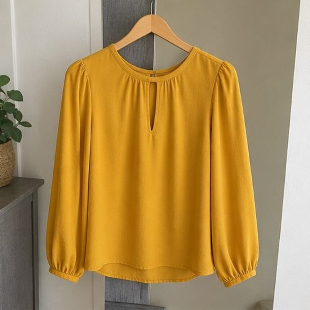 Black Ruffle Blouse